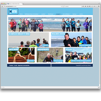 Running Holland website